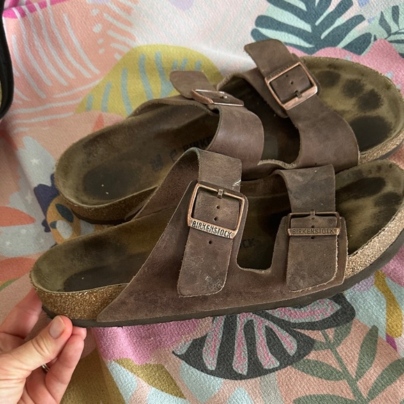 Birkenstock Dark Brown Suede Sandals - Picture 1 of 1